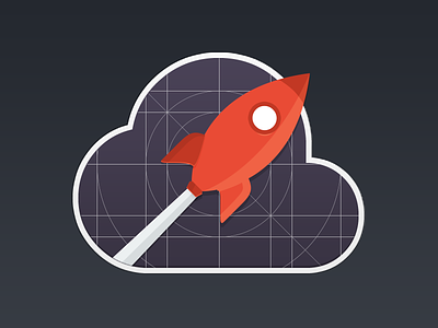 Cloud rocket cloud developer rocket