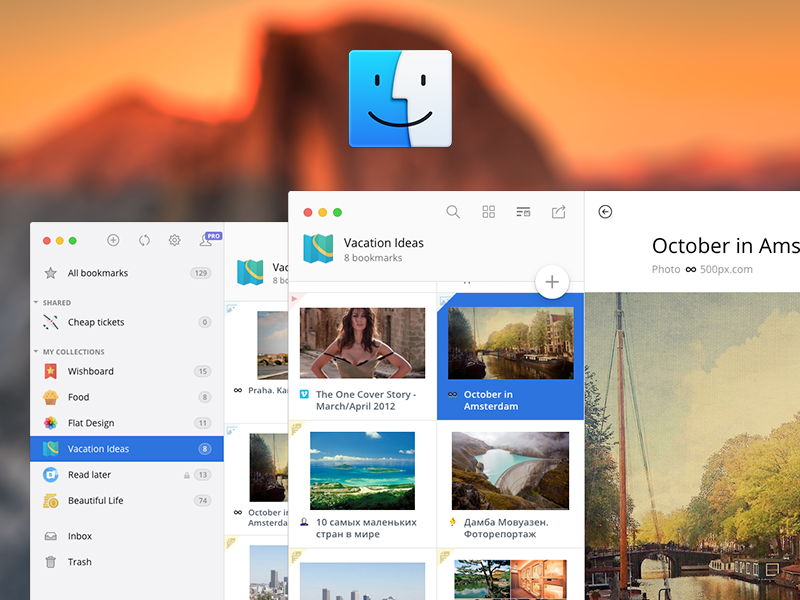 Bookmarking Mac App by Mussabekov Rustem on Dribbble