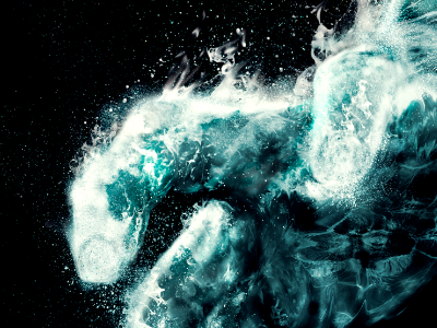 Water Manipulation hand photoshop water wave