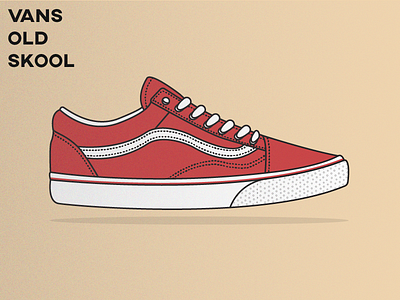 Vans Old Skool 2d design fashion illustration illustrator cc old skool shoe vans