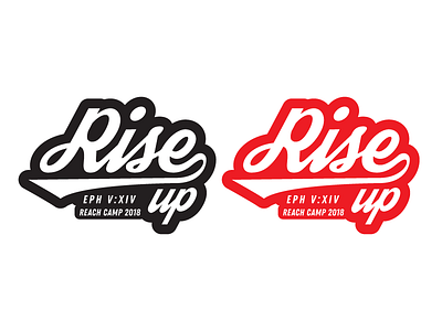 'Rise Up' Logo branding church design illustrator cc logo