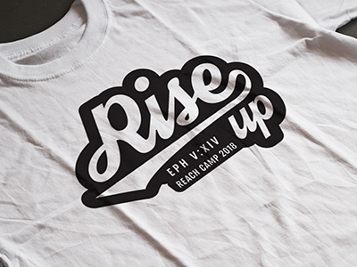 Rise Up Tee Mockup branding design illustrator cc logo shirt