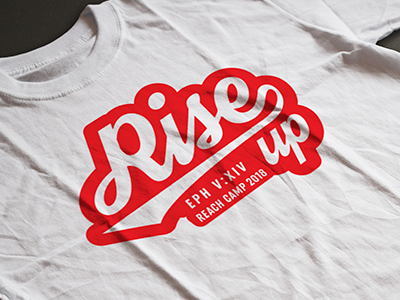 Rise Up Tee Mockup 2 branding christian church design illustrator cc logo shirt