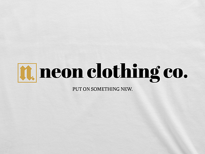 Neon Clothing Co. branding clothing printing shirts tees