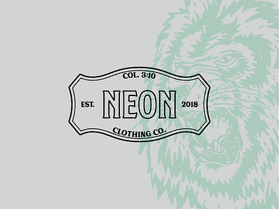 Neon Logo Variation brand branding clothing design identity illustrator cc logo tag vintage