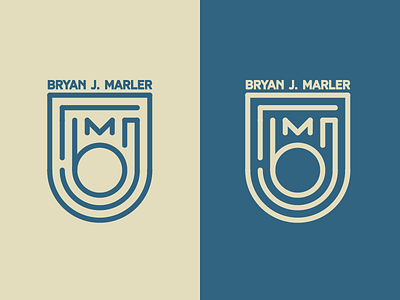 BJM Monogram b brand branding design illustrator cc initials j logo m monogram personal typography