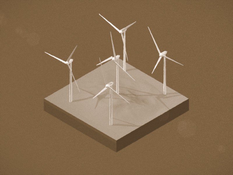 Wind Turbines c4d clean eco energy friendly green motion motion graphics sustainability turbines wind