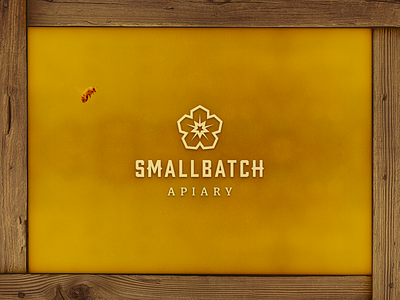 SmallBatch Apiary Logo apiary batch bee branding design designer designers designs flower hexagram honey honeybee honeycomb icon logo small smallbatch star typography vector