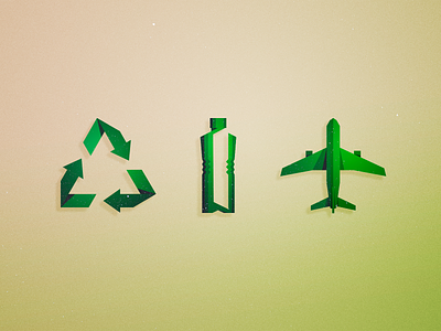 Recycle Vector Icons airplane bottle design go green graphic green icon icons illustration illustrator plane recycle recycling vector water bottle