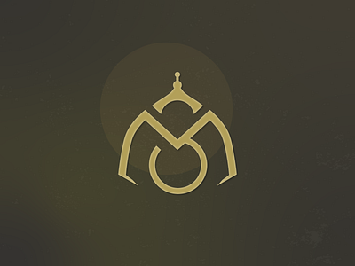 M+S Monogram Logo / Dome, Temple, Mosque Icon branding design dome icon illustration logo monogram monogram logo mosque temple typography vector
