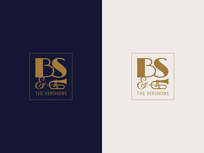 BS&TV Logo Concept baritone branding brass bs design icon illustration instrument jazz logo music trombone trumpet vector