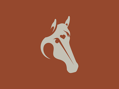 Horse Logomark / Icon branding design heart horse horse logo icon illustration logo vector