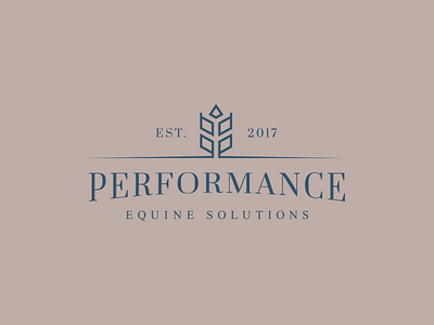 Performance Equine Solutions Logo branding design equine horse icon illustration logo performance vector