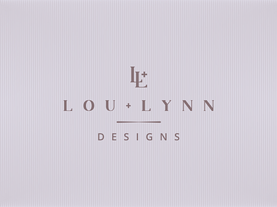 Lou + Lynn Designs | LOGO branding design icon logo lou lynn typography vector