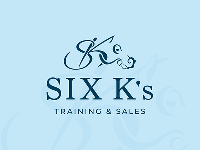 Six K's Training & Sales - Logo 2 branding design equine horse horse logo horse racing icon illustration k logo sales six thoroughbred training vector