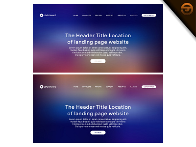 Template vector header with Gradient Mesh Background colorful digital flat gradient gradient mesh header hero header homepage interface internet landing landing page layout meshfill meshfill art responsive template theme page web webpage website wireframe page