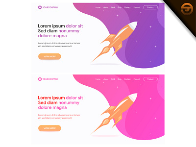 The Concept Head Web of the Landing Page Vector Template Design