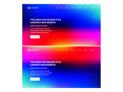 vector of landing page website with gradient mesh colorful digital flat gradient gradient mesh header hero header homepage interface internet landing landing page layout meshfill meshfill art responsive template theme page web webpage website wireframe page