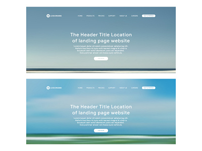 header web of landing page with beach and sky background colorful digital flat gradient gradient mesh header hero header homepage interface internet landing landing page layout meshfill meshfill art responsive template theme page web webpage website wireframe page