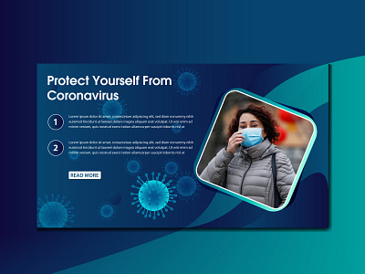 Coronavirus (Covid-19) Banner Design banner banner design blue business corona coronavirus covid covid 19 covid19 poster protect protection viruses