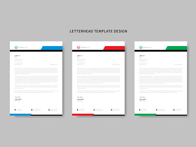 Letterhead Template Design