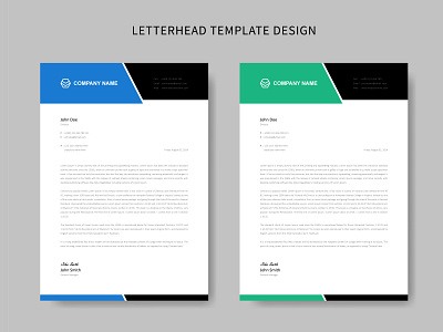 Clean Corporate Identity or Letterhead Template