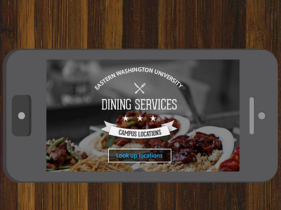 Campus dining mobile app app landing page mobile