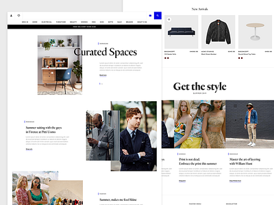 Homepage WIP content designer digital design ecommerce fashion leeds lifestyle minimal shop ui ux website