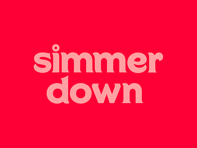 Simmer Down Logo cook cooking degress design how to logo mark type typography