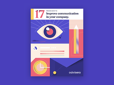 E-book cover chat communication company cover ebook email employee eye illustration improve it support