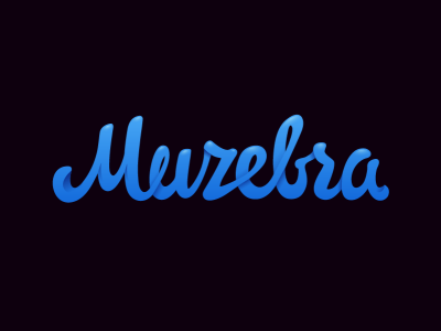 muzebra lettering logotype