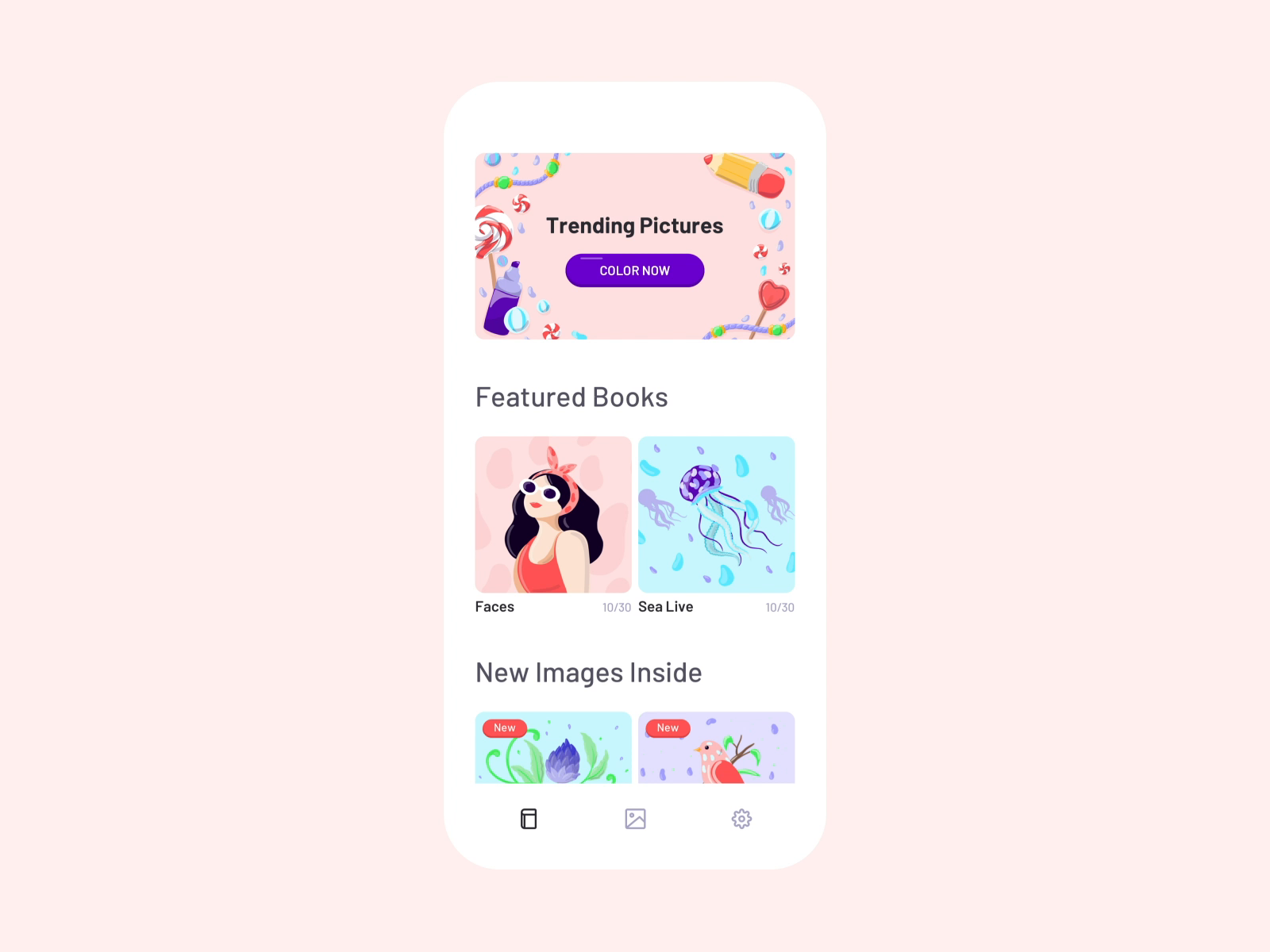 ColorMe - Home Screen by Eva Kuttichová for STRV on Dribbble