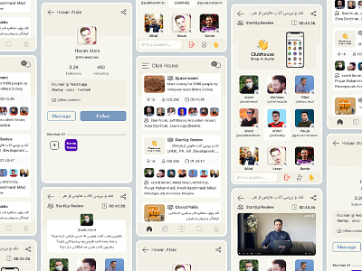 Design ui/ux Club House app 😉 app app design club house ui uiux ux web design