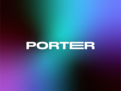 Porter Media – Gradient color branding