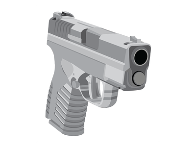 Gun Illustration 9mm branding bullet cowboy death gun guns weapon west western