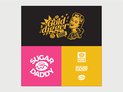 Sugar Daddy Donuts branding donut food graphic design identity design logo