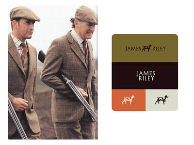 James Riley - Outdoors, Hunting Brand branding british dog dog branding dog logo england hunting identity menswear outdoors