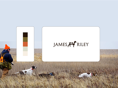 James Riley - Outdoors, Hunting Brand Colors dog fishing hunting hunting dog outdoors