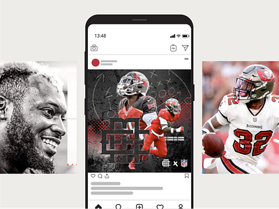 Mike Edwards - NFL Player Branding american football athlete branding florida football graphic design identity nfl professional athlete professional sports sports tampa bay