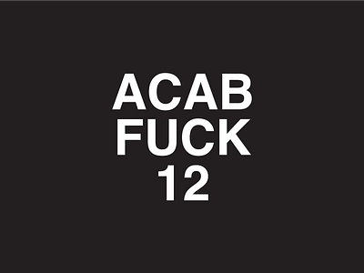 ACAB – Protest Poster