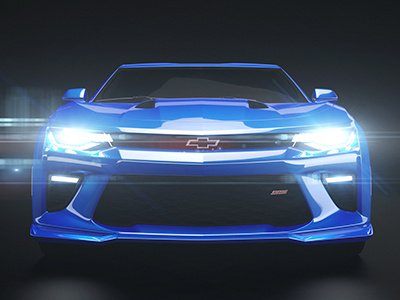 Camaro Six 3d arnold camaro car cinema 4d lens flare styleframe