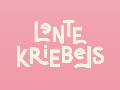 Lentekriebels 2019 Typo event festival illustration lente logo nederland shopping spring typografie typography voorjaar