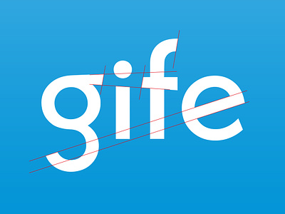 Gife - Logoconcept app branding design illustration logo nederland typografie typography vector