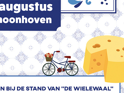 Happy Holland 2019 amsterdam bikes blue cheese delft delfts design dutch holland illustration nederland netherlands old poster rotterdam