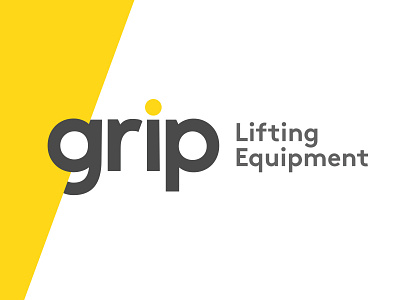 GRIP Logo Concept 2019 branding construction crane logo nederland typografie yellow