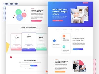 Creative Agency - Concept agency blue business creative creative agency design digital agency gradient homepage landing landing page landing page concept marketing marketing agency page service ui web web desgin website