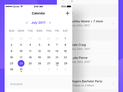 Wanna date? app flat ios iphone mobile ui ux