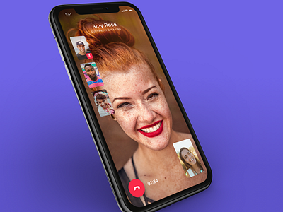 Video Chat app call chat design ios ui ux video