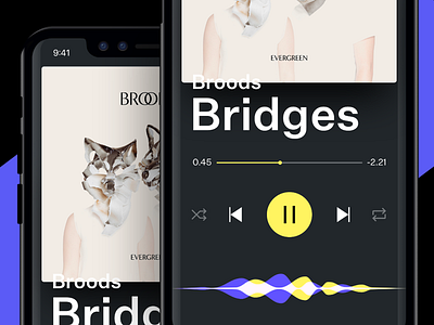 Now Playing 🎵 app design ios iphone x mobile music song type ui ux