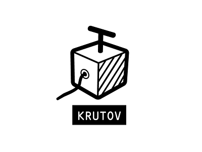 Krutov flat flat design krutov logo